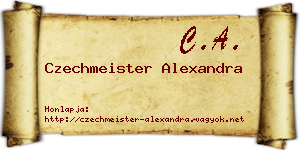 Czechmeister Alexandra névjegykártya